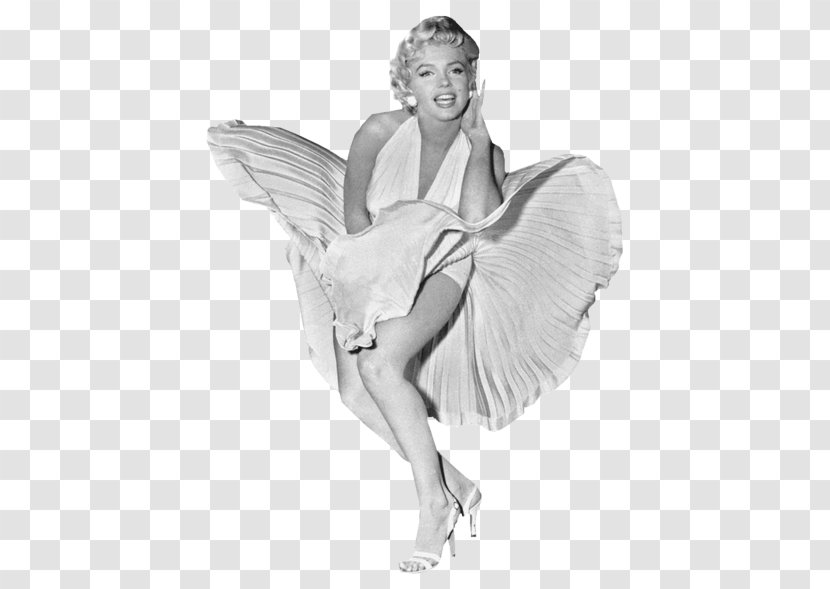 White Dress Of Marilyn Monroe The Photograph Image - Wing Transparent PNG