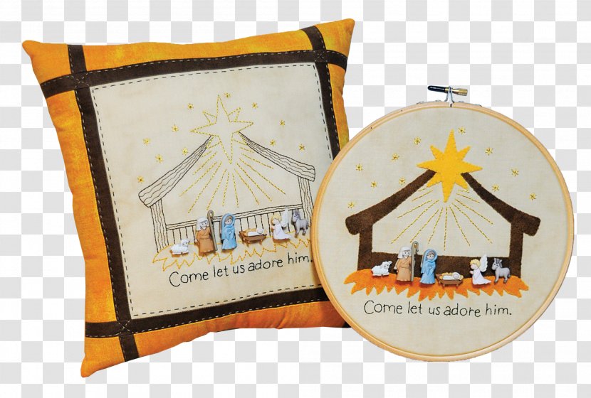 Product Embroidery Pattern Material Christmas Day - Oh Come Let Us Adore Him Transparent PNG