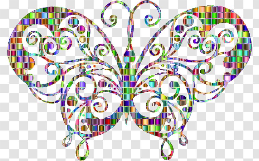 Monarch Butterfly Clip Art Image Openclipart - Area - Mosaic Tile Transparent PNG
