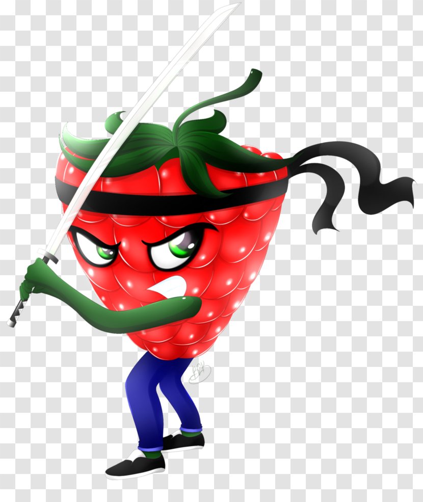 Strawberry Character Figurine Transparent PNG