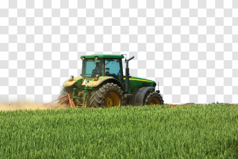 John Deere Tractor Agriculture Farm Plough - Fodder - Agricultural Transparent PNG