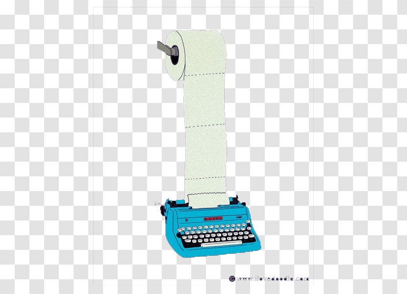 Paper Typewriter Typing - Toilet And Printer Transparent PNG