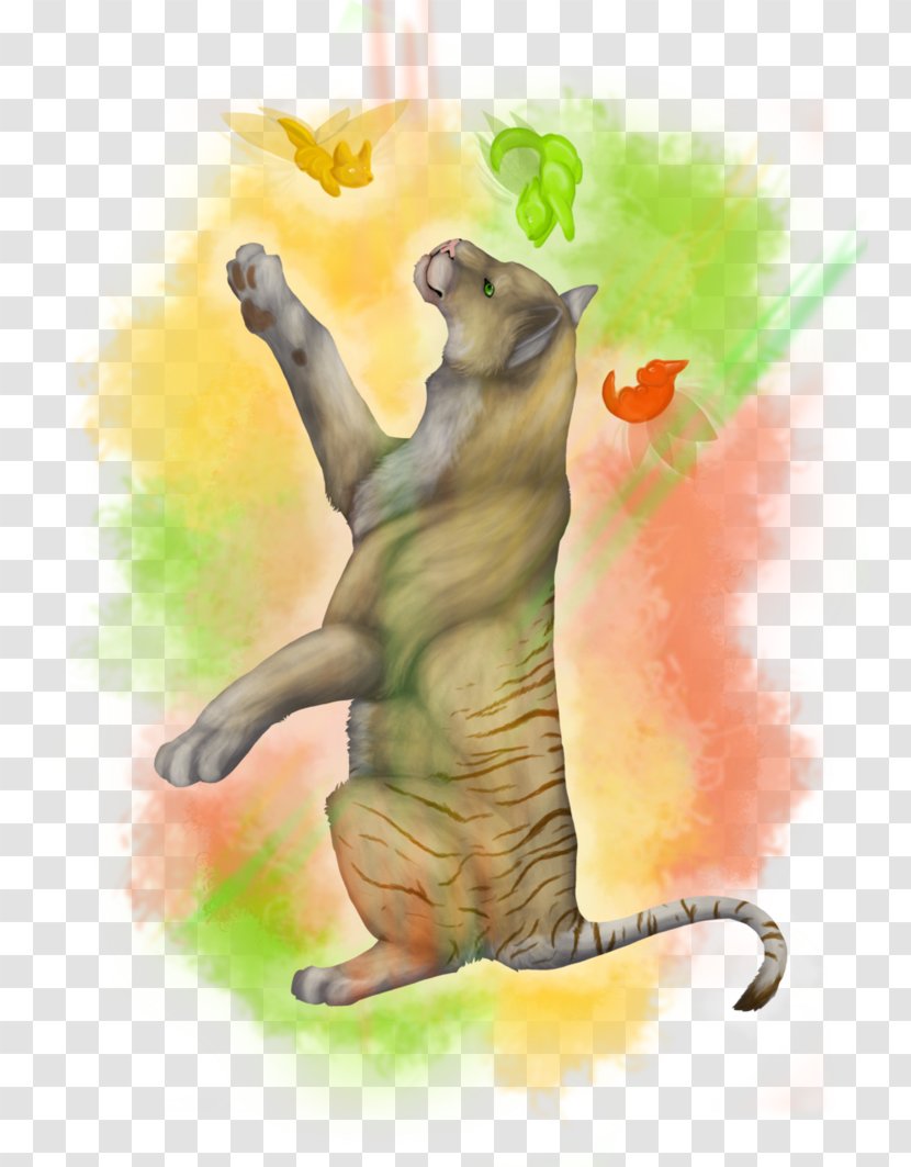 Watercolor Painting Cat - Tail Transparent PNG