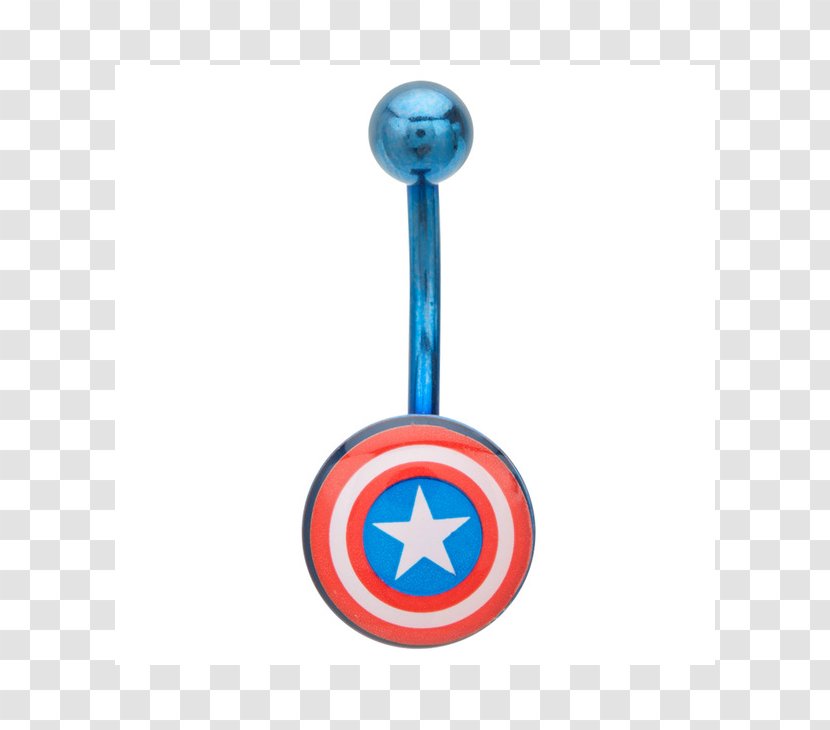 Captain America Navel Piercing Body Jewellery Superhero - Modification Transparent PNG
