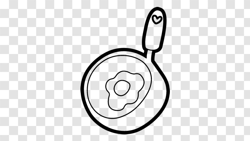 Fried Egg Frying Pan Drawing Paella - Black And White Transparent PNG