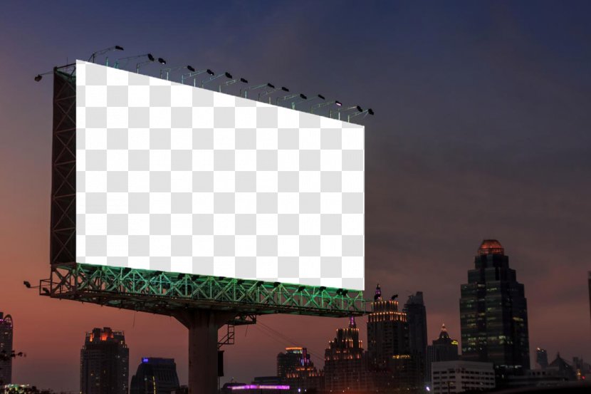 Out-of-home Advertising Billboard - Outdoor Billboards Renderings Template Transparent PNG