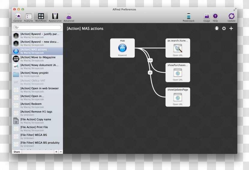 Workflow Alfred Keyboard Shortcut Wiring Diagram MacOS - Text Transparent PNG