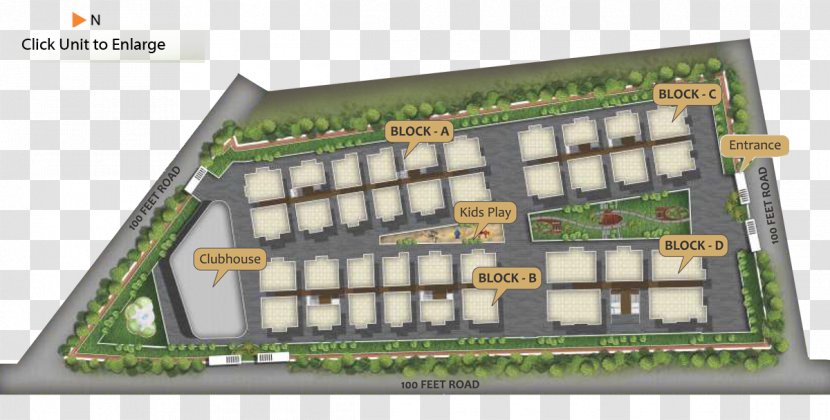 Manikonda Vista Residency Apartment House Floor Plan - Open Transparent PNG