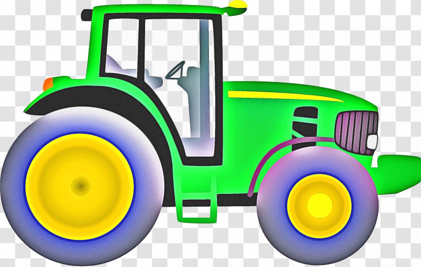 Car Cartoon - Tractor - Wheel Transparent PNG