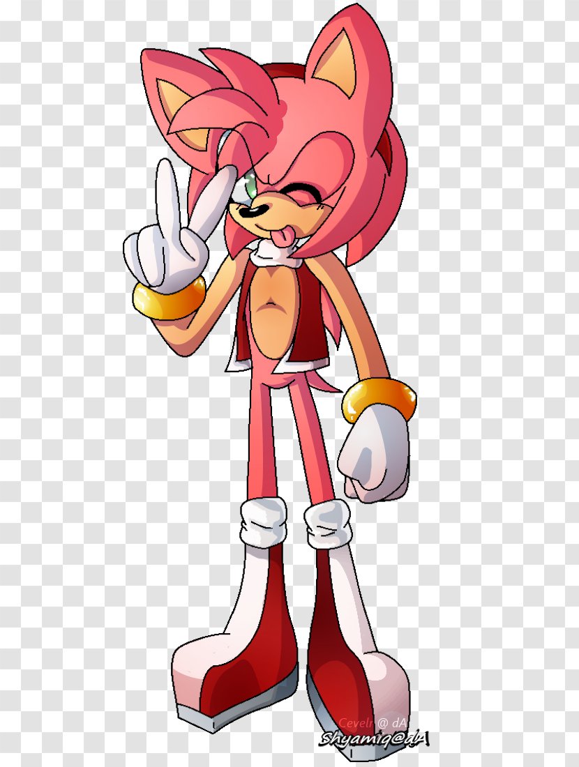 Gender Bender Knuckles The Echidna Sonic Chaos - Watercolor Transparent PNG