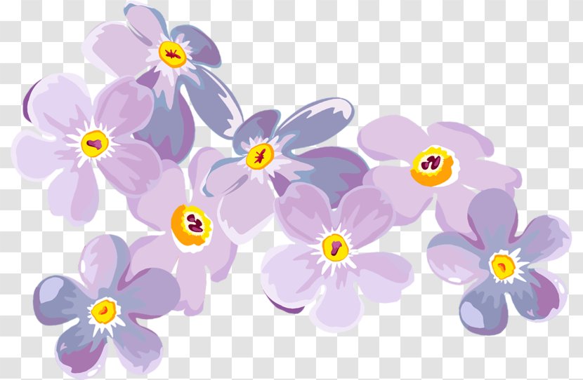 Petal Flower Floral Design Scorpion Grasses Plant - Lilac Transparent PNG