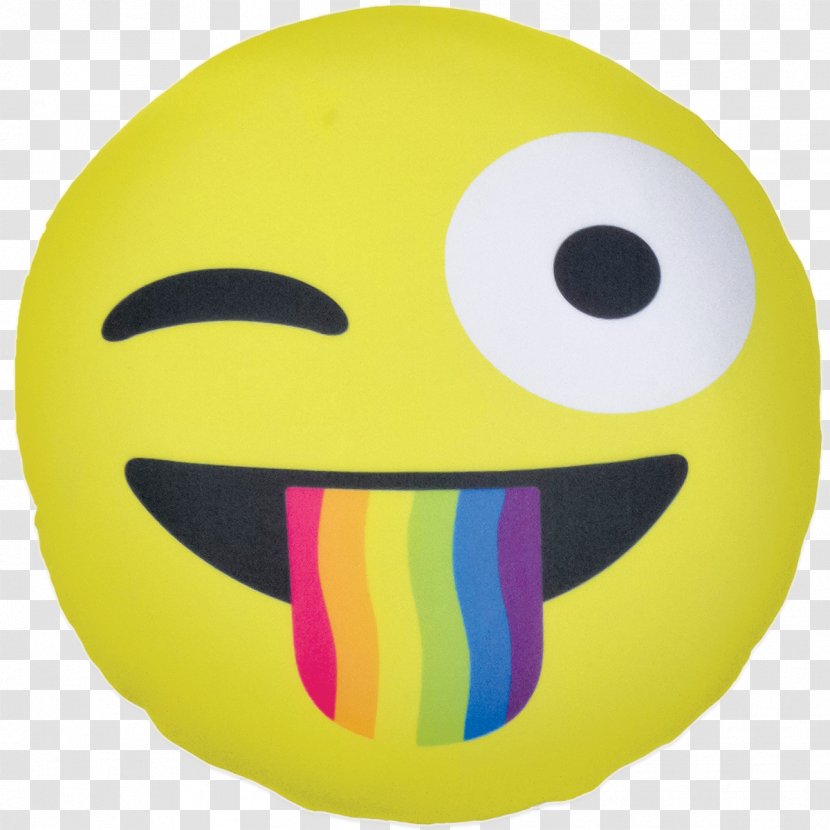 Emoji Smile Pillow Emoticon Sticker - Happiness - Tongue Transparent PNG