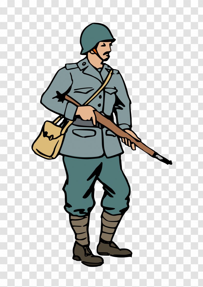 Second World War Soldier Clip Art - Army - 2 Cliparts Transparent PNG
