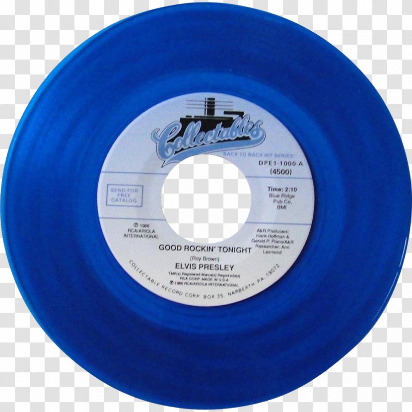 Phonograph Record Good Rockin' Tonight Collectable Blue I Don't Care If The Sun Shine - Special Edition - Colorful Label Transparent PNG