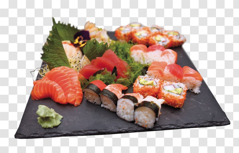 Sashimi Sushi Food Smoked Salmon Japanese Cuisine - Va Transparent PNG