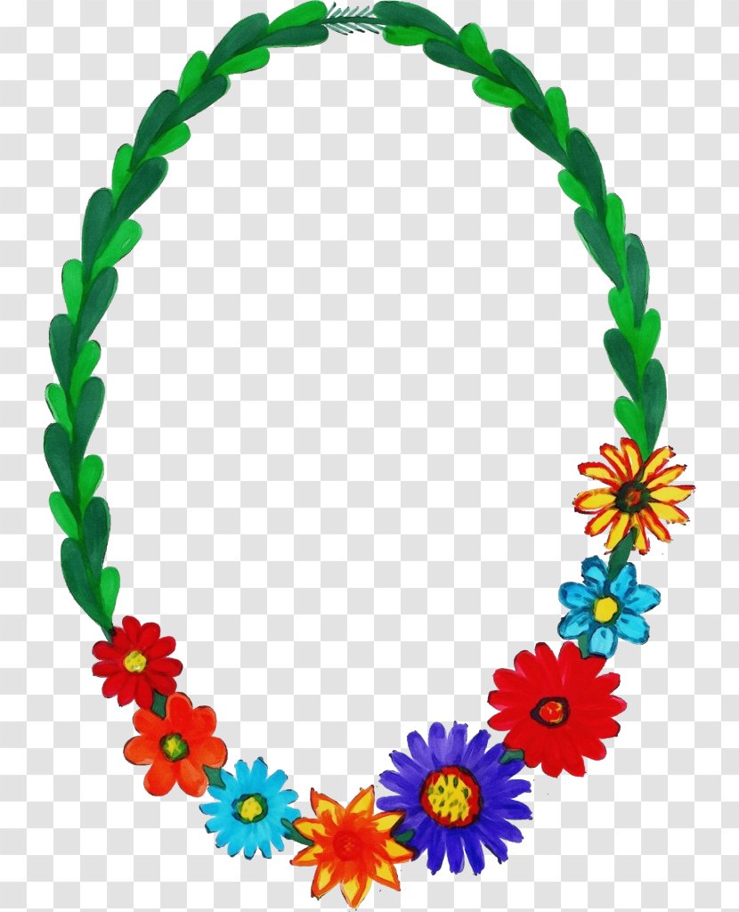 Watercolor Floral Frame - Flower - Body Jewelry Jewellery Transparent PNG