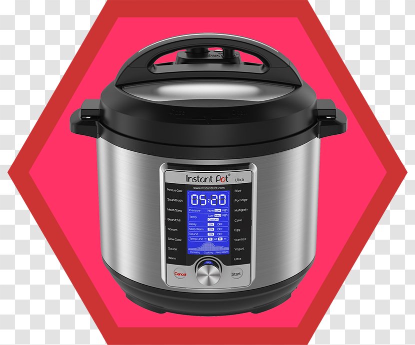Instant Pot Pressure Cooking Slow Cookers Home Appliance - Cooker Transparent PNG