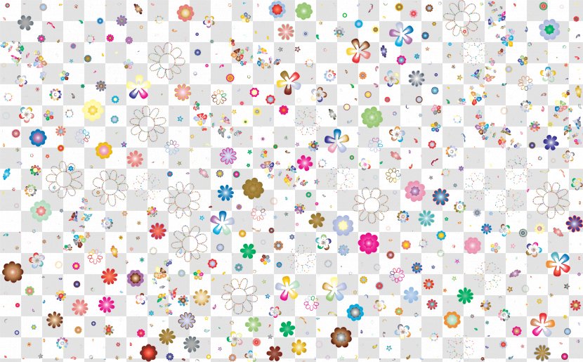 Flower Pattern - Confetti Transparent PNG