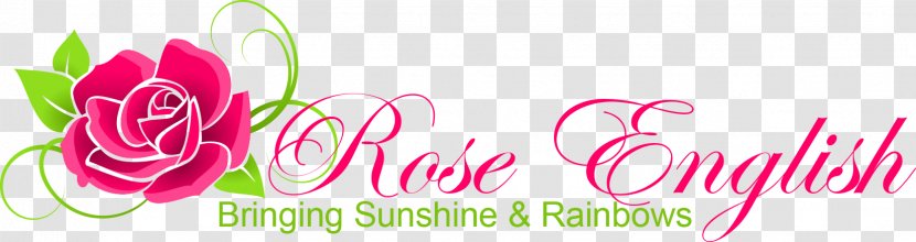Garden Roses Logo Font Brand Floral Design - Flowering Plant - Eng Short Words Transparent PNG