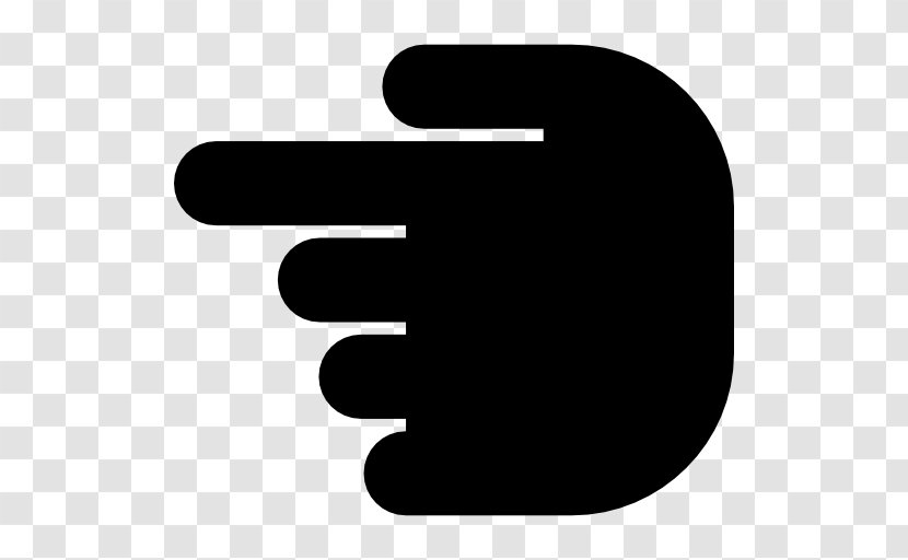 Finger Clip Art - Black - Hand Transparent PNG