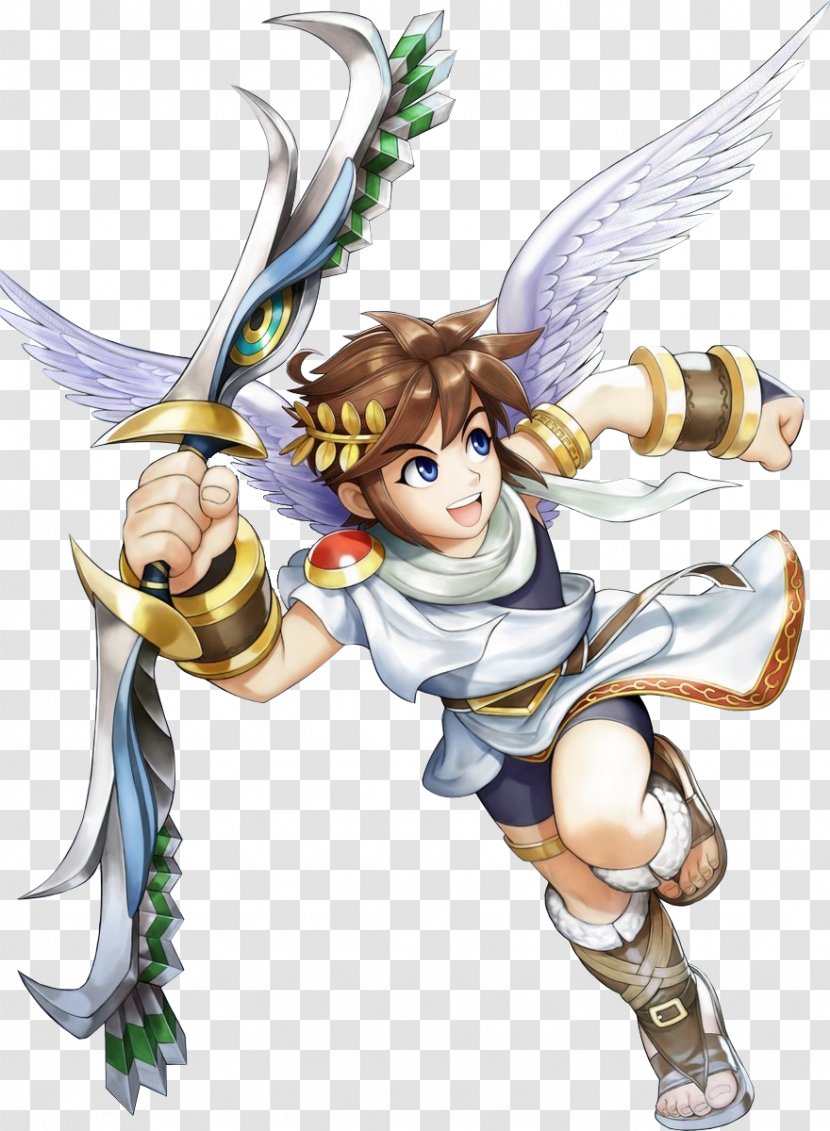 Kid Icarus: Uprising Super Smash Bros. For Nintendo 3DS And Wii U Of Myths Monsters Brawl - Heart - Icarus Transparent PNG