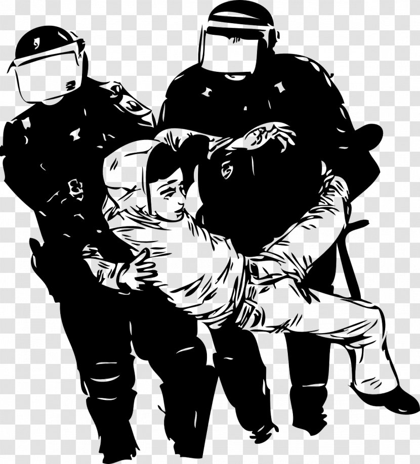 Police Officer Brutality Riot Clip Art - Crackdown Transparent PNG