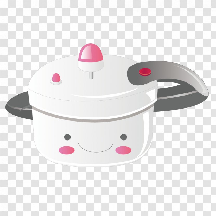 Pressure Cooking Animation Olla - Lid - Cute Cartoon Cooker Transparent PNG