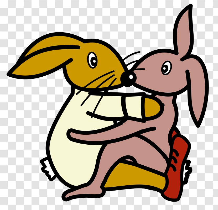 Domestic Rabbit Valentine's Day Hare Wedding Clip Art - Greeting Note Cards Transparent PNG
