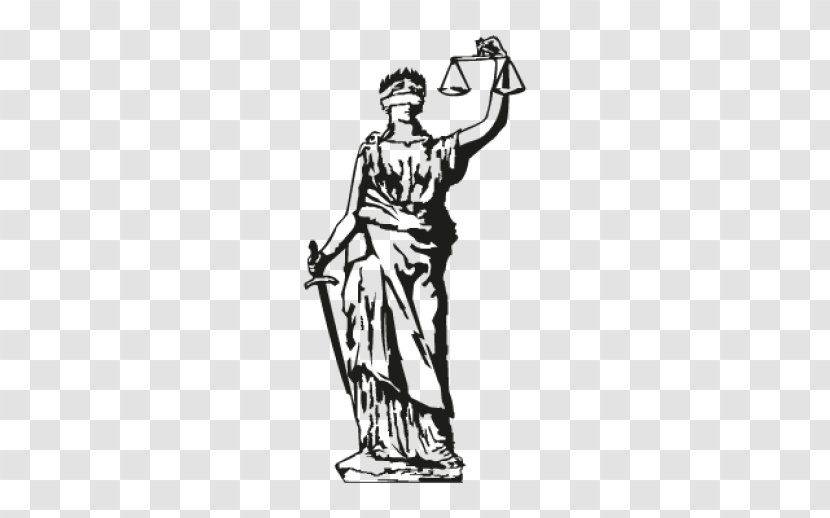 Lady Justice Clip Art - Blind Tattoo Transparent PNG