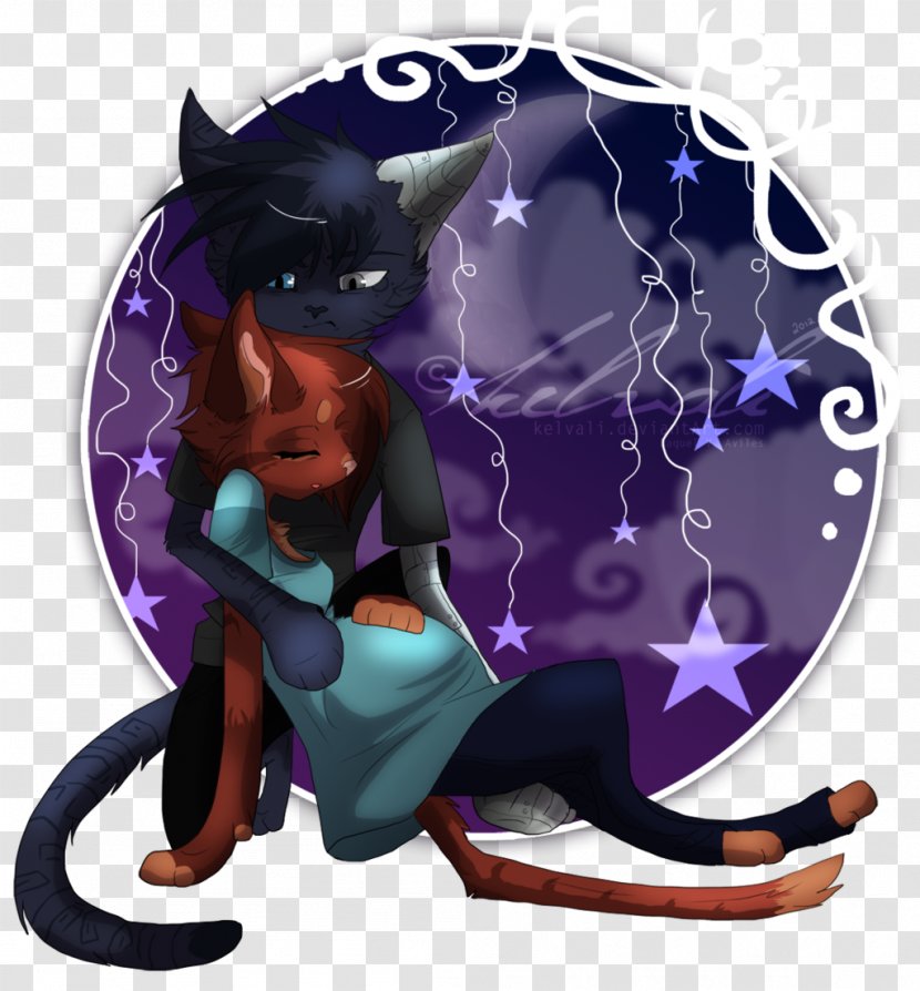 Cat Legendary Creature Animated Cartoon - Violet Transparent PNG