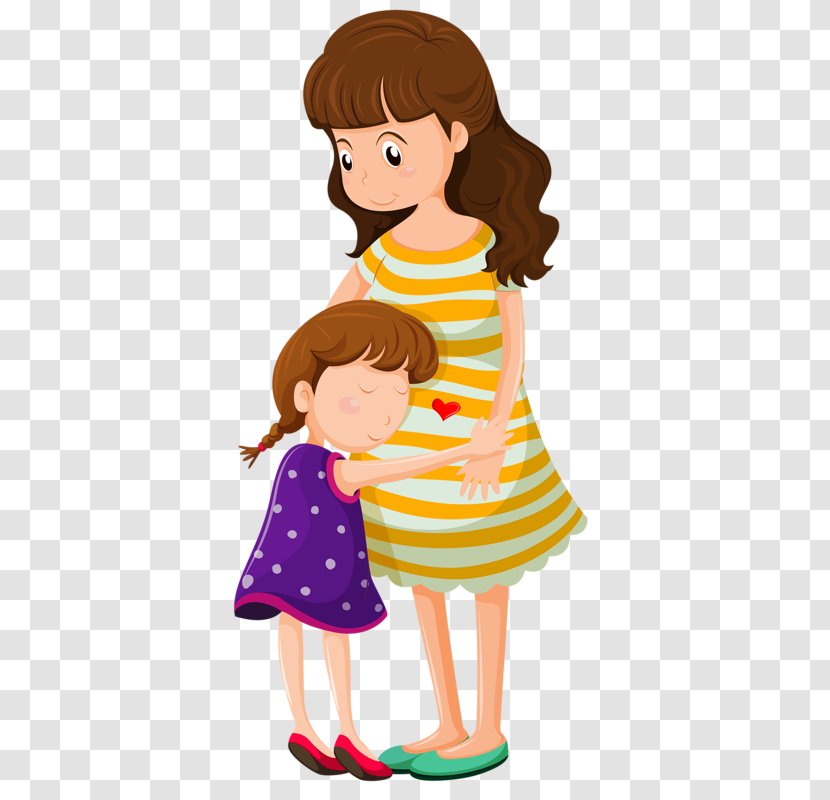 Hug Child Mother Clip Art - Cartoon Transparent PNG