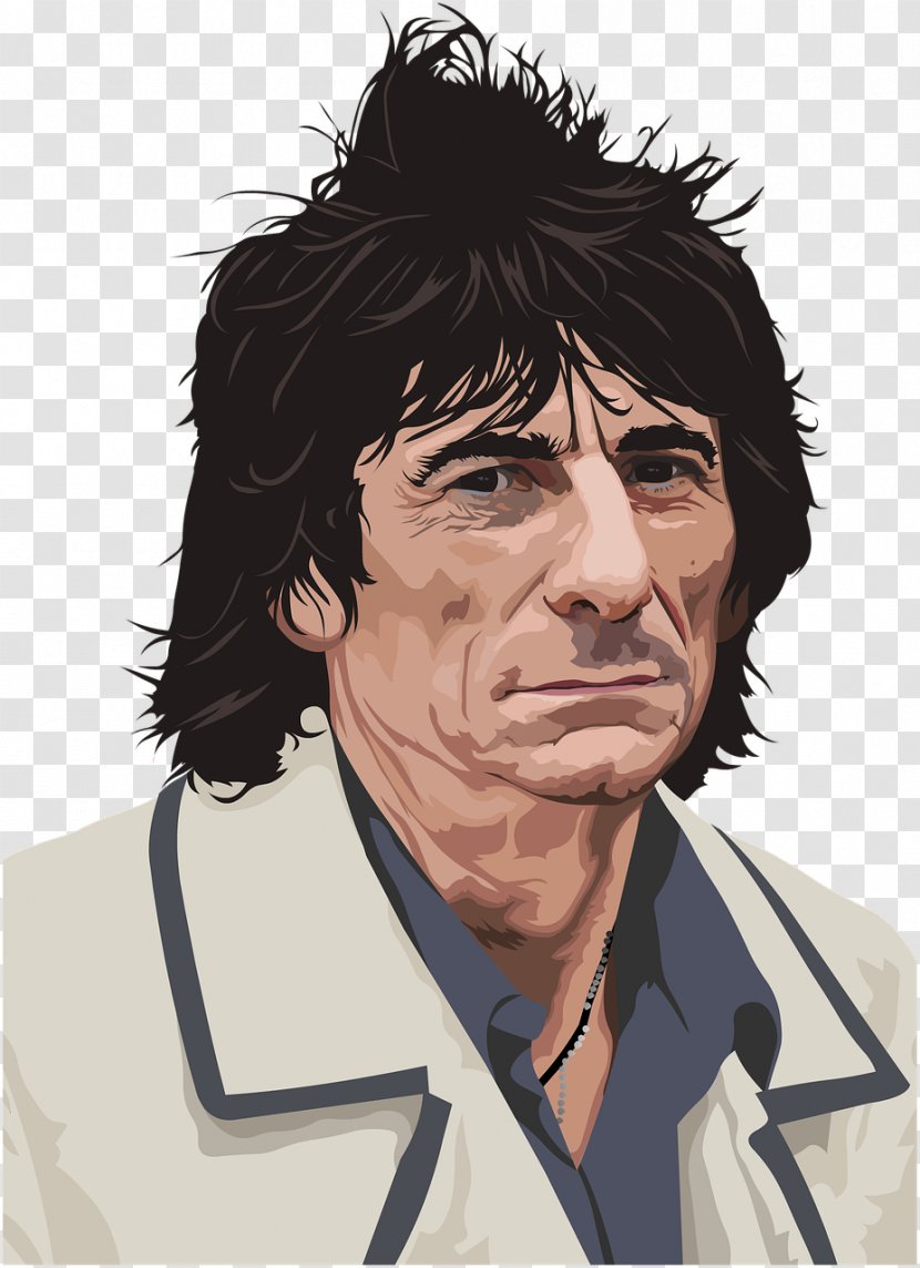 Ronnie Wood Musician Artist The Rolling Stones Clip Art - Watercolor - Rock And Roll Transparent PNG