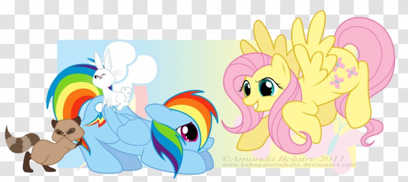 Fluttershy Rainbow Dash Derpy Hooves Rarity - Heart - Raccoon Bandit Transparent PNG