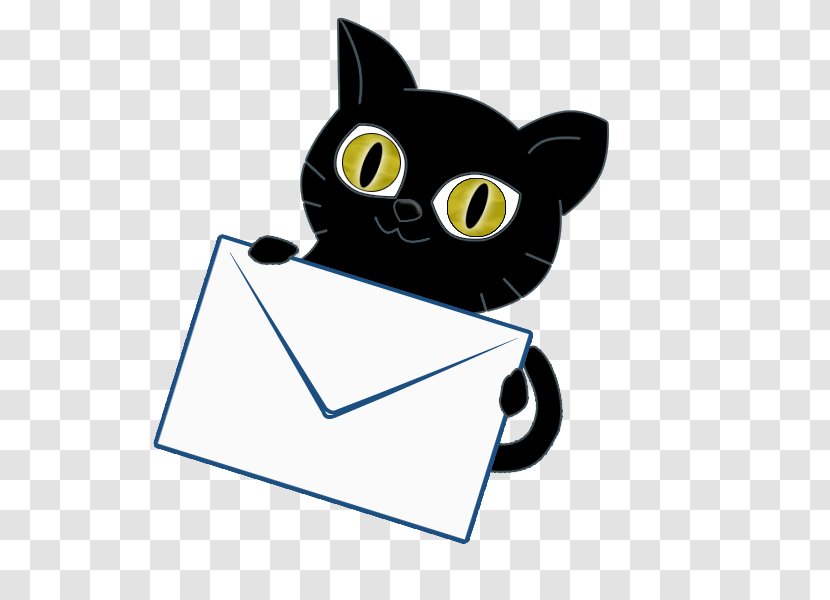 Whiskers Kitten Black Cat Train Heartnet - Cartoon Transparent PNG