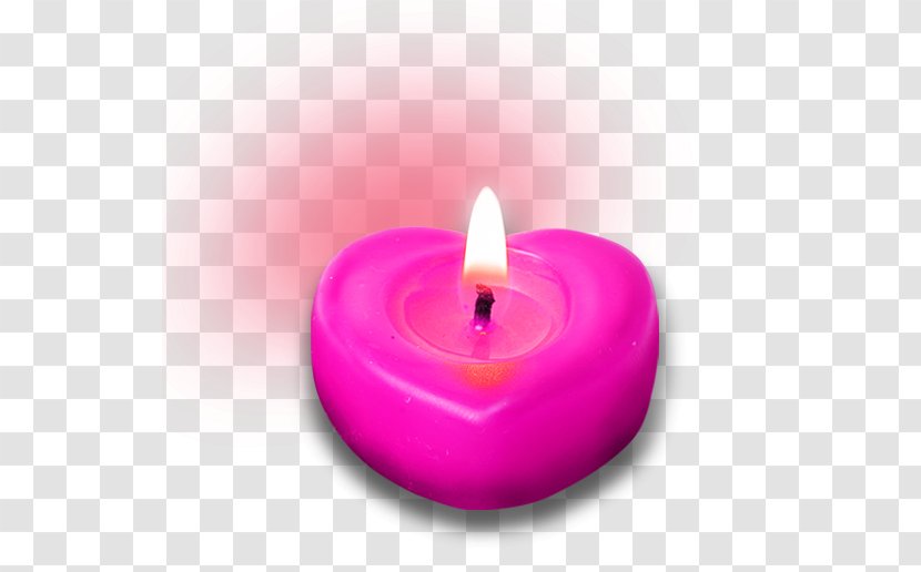 Heart Candle - Free Heart-shaped Creative Pull Transparent PNG