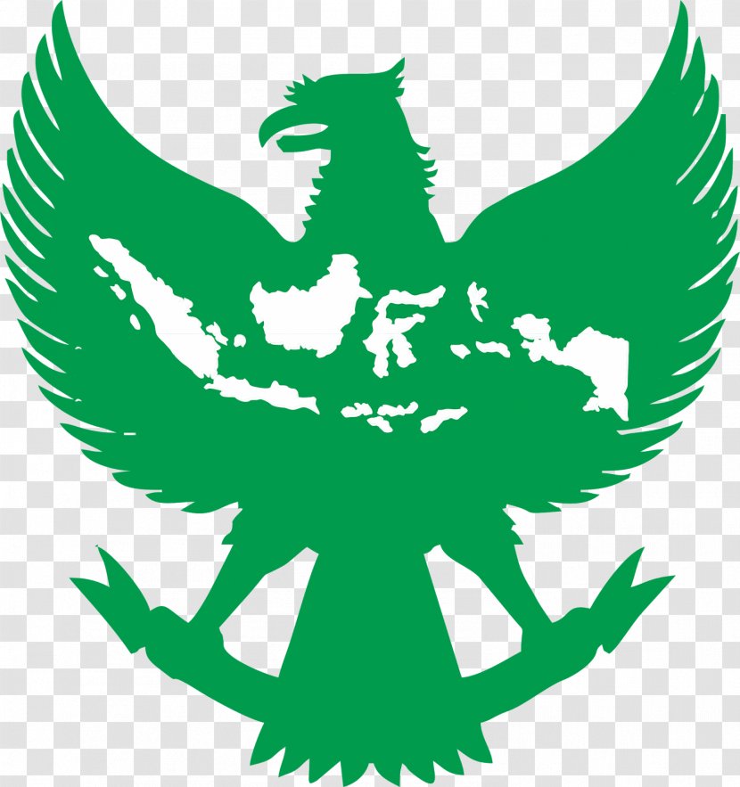 National Emblem Of Indonesia Garuda Pancasila - Yellow Crest Transparent PNG