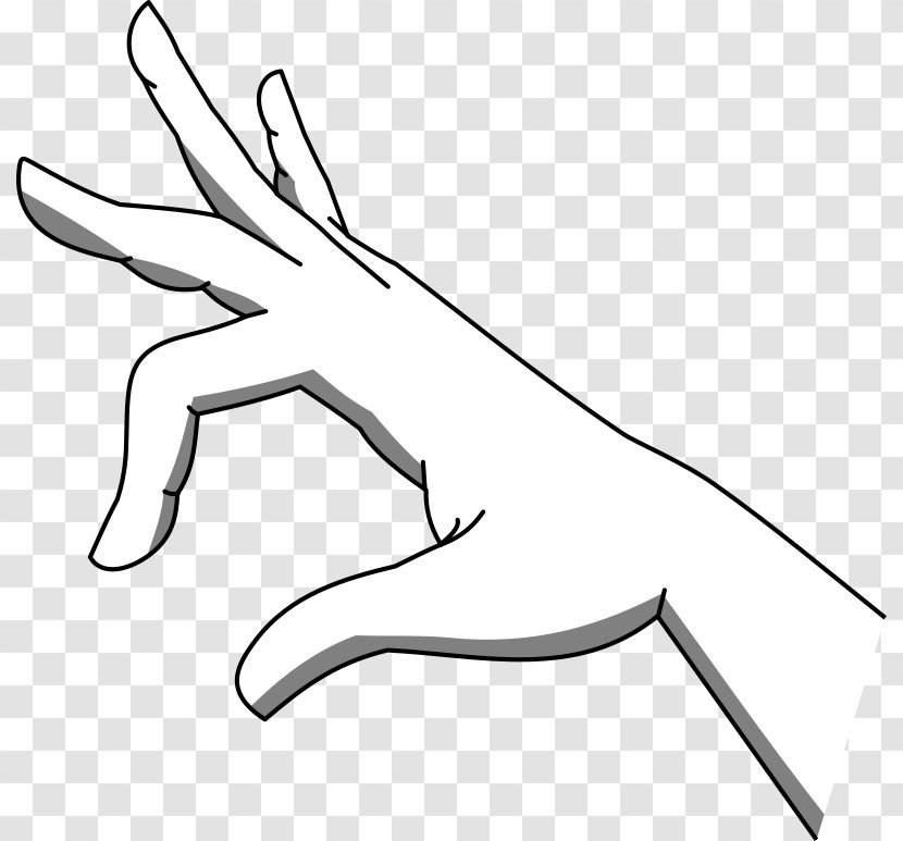 Hand Pinch Clip Art - Drawing Transparent PNG