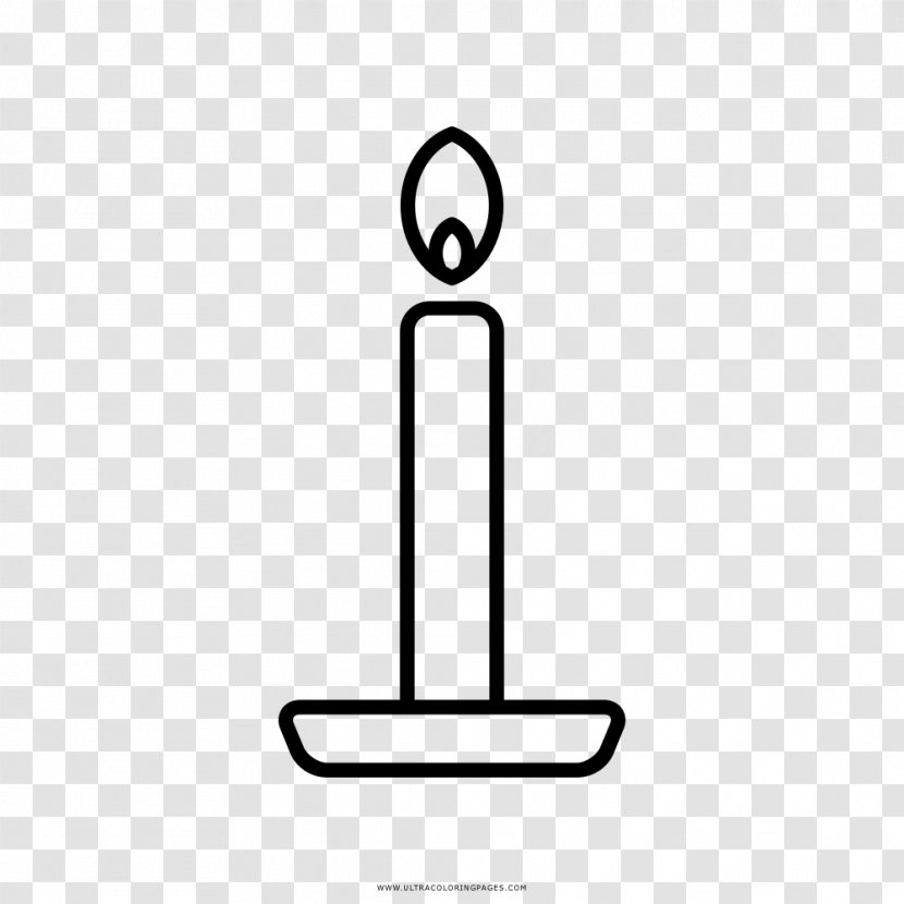 Coloring Book Drawing Line Art Page - Idea - Candle Transparent PNG