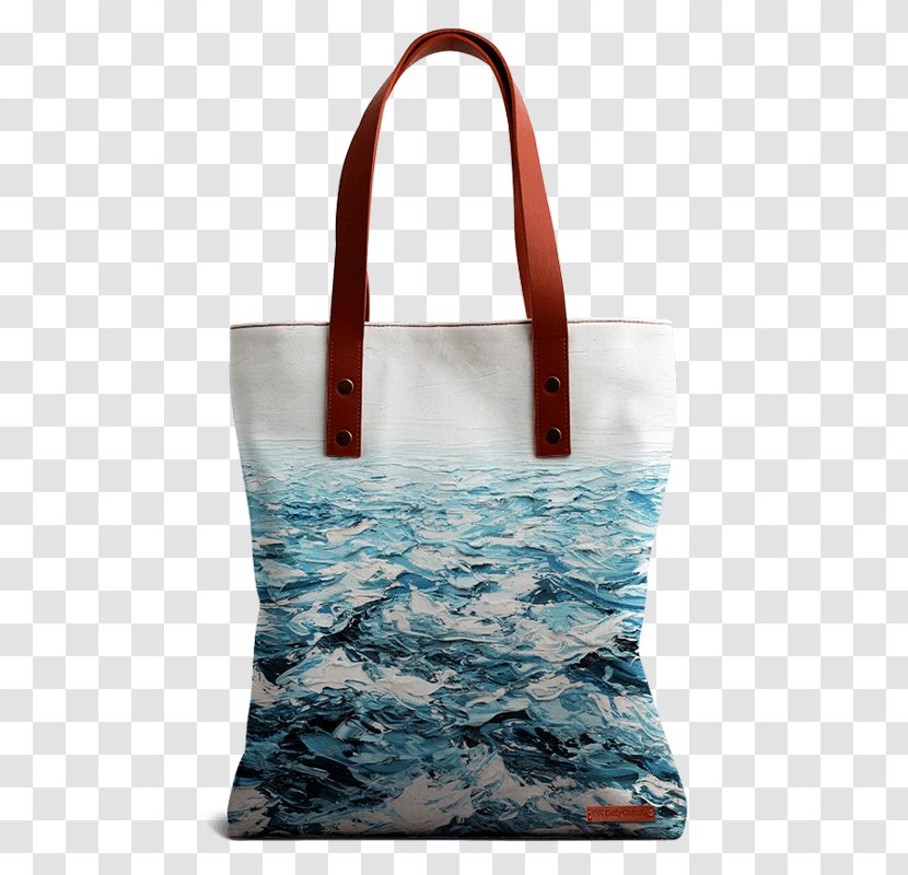 Tote Bag Shoulder Turquoise Product - Luggage Bags - Hand Painted Cherry Blossoms Transparent PNG