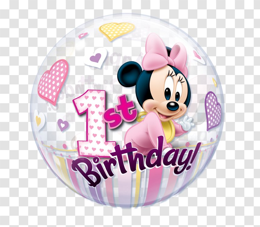 Minnie Mouse Mickey Winnie The Pooh Balloon Birthday - Walt Disney Company - 1st Transparent PNG