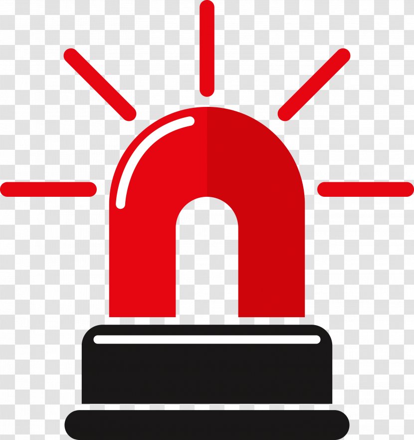 Alarm Device Security Light Euclidean Vector - Brand - Red Transparent PNG