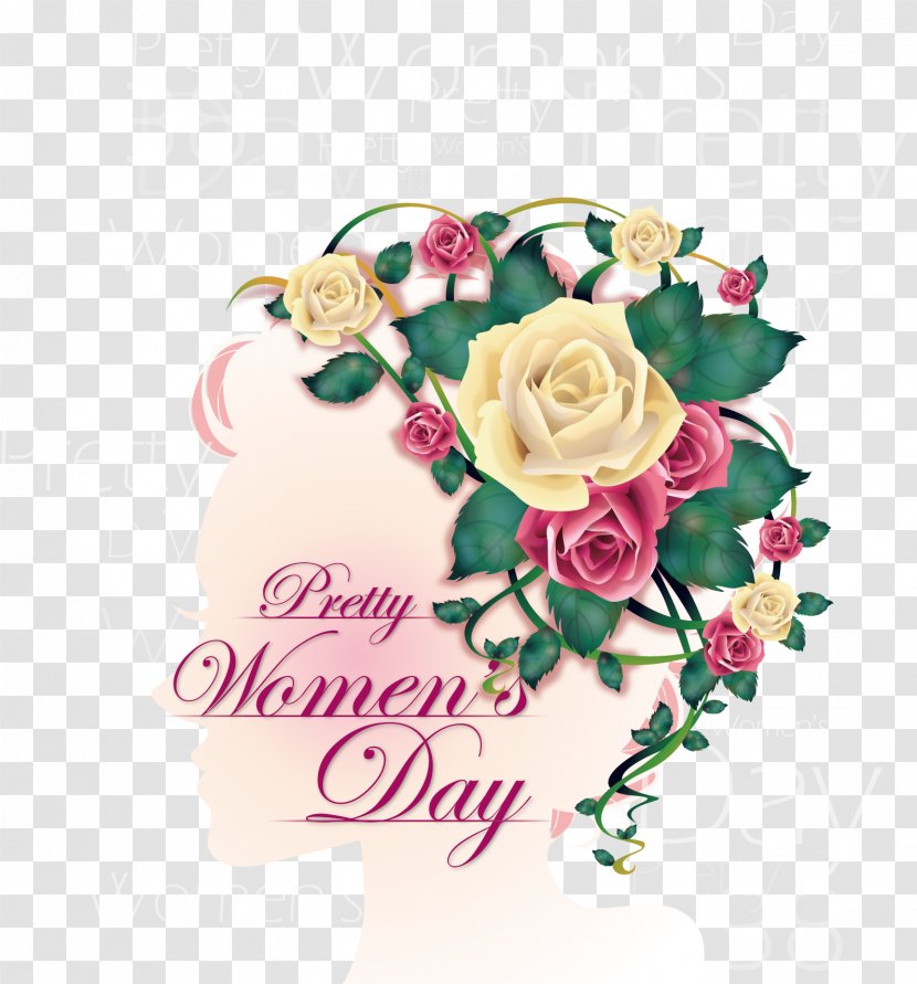 International Womens Day Poster Woman Graphic Design - Pink - Creative Women's Transparent PNG