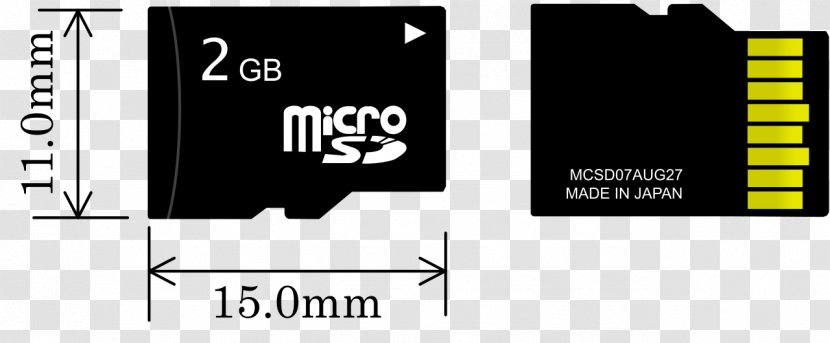 MicroSD Secure Digital Flash Memory Cards MiniSD Card Computer Data Storage - Black - Micro Sd Transparent PNG