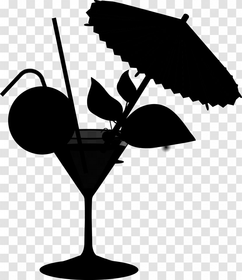 Clip Art Silhouette Tree Line - Blackandwhite - Umbrella Transparent PNG