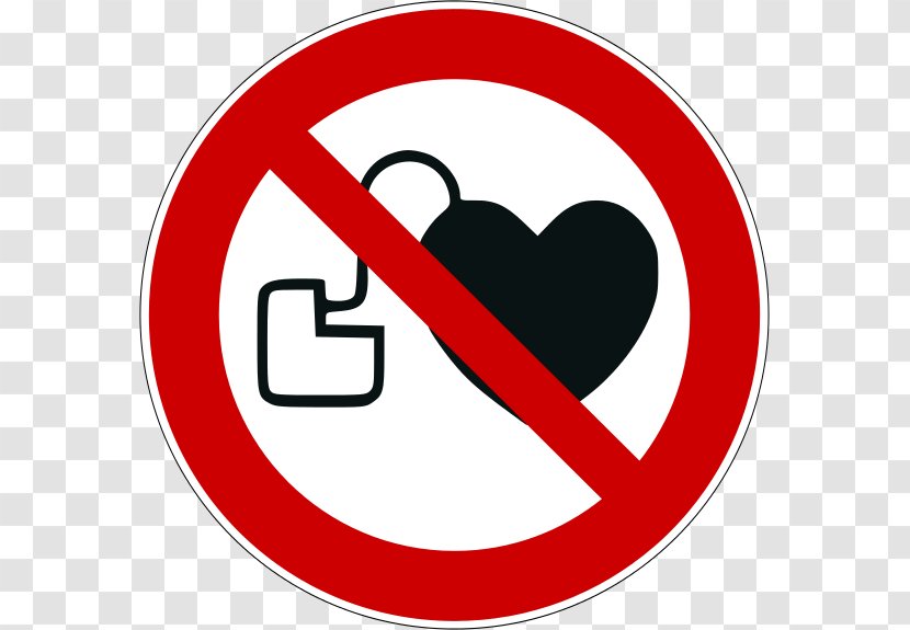 No Symbol Sign Safety ISO 7010 Prohibition In The United States - Heart Transparent PNG