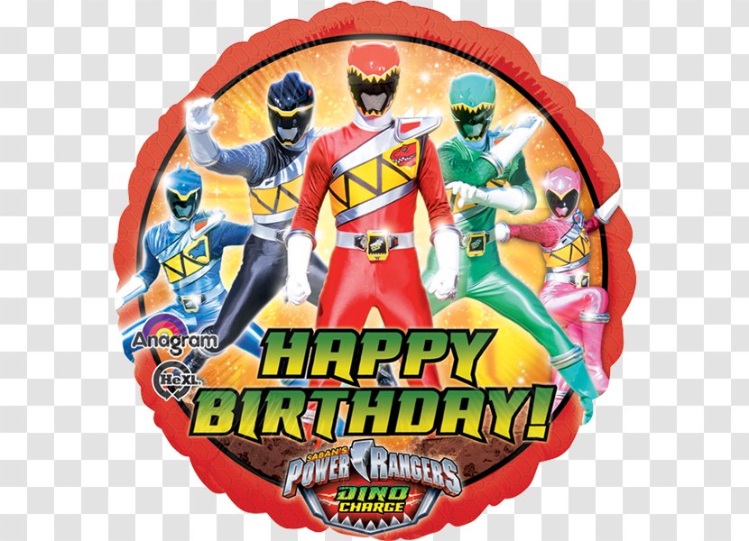 Red Ranger Mylar Balloon Birthday Party - Toy - Power Dino Transparent PNG