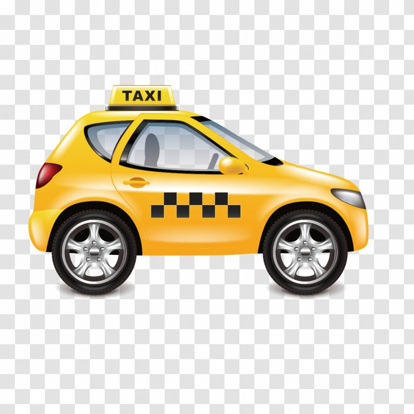Royalty-free Stock Photography Clip Art - City Car - Yellow Taxi Graphics Transparent PNG