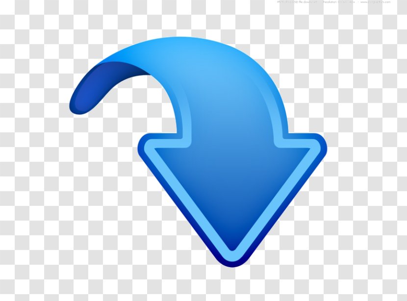 Arrow Clip Art - Electric Blue Transparent PNG