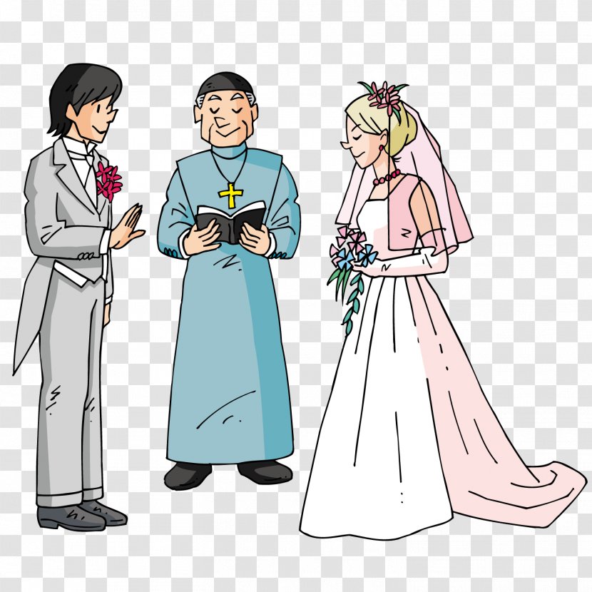 Vector Graphics Wedding Bridegroom Illustration - Ritual - Getting Married Transparent PNG