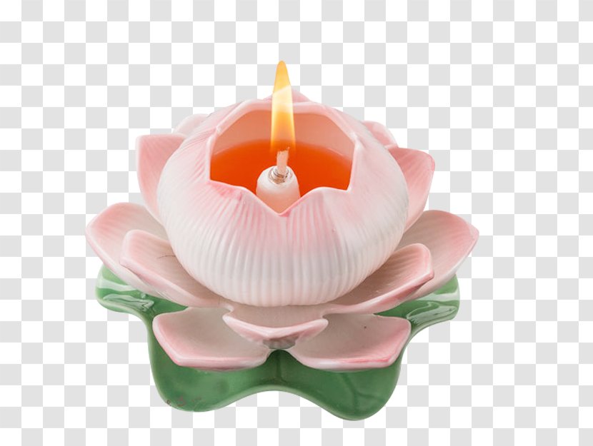 Candlestick - Ceramic Lotus Transparent PNG